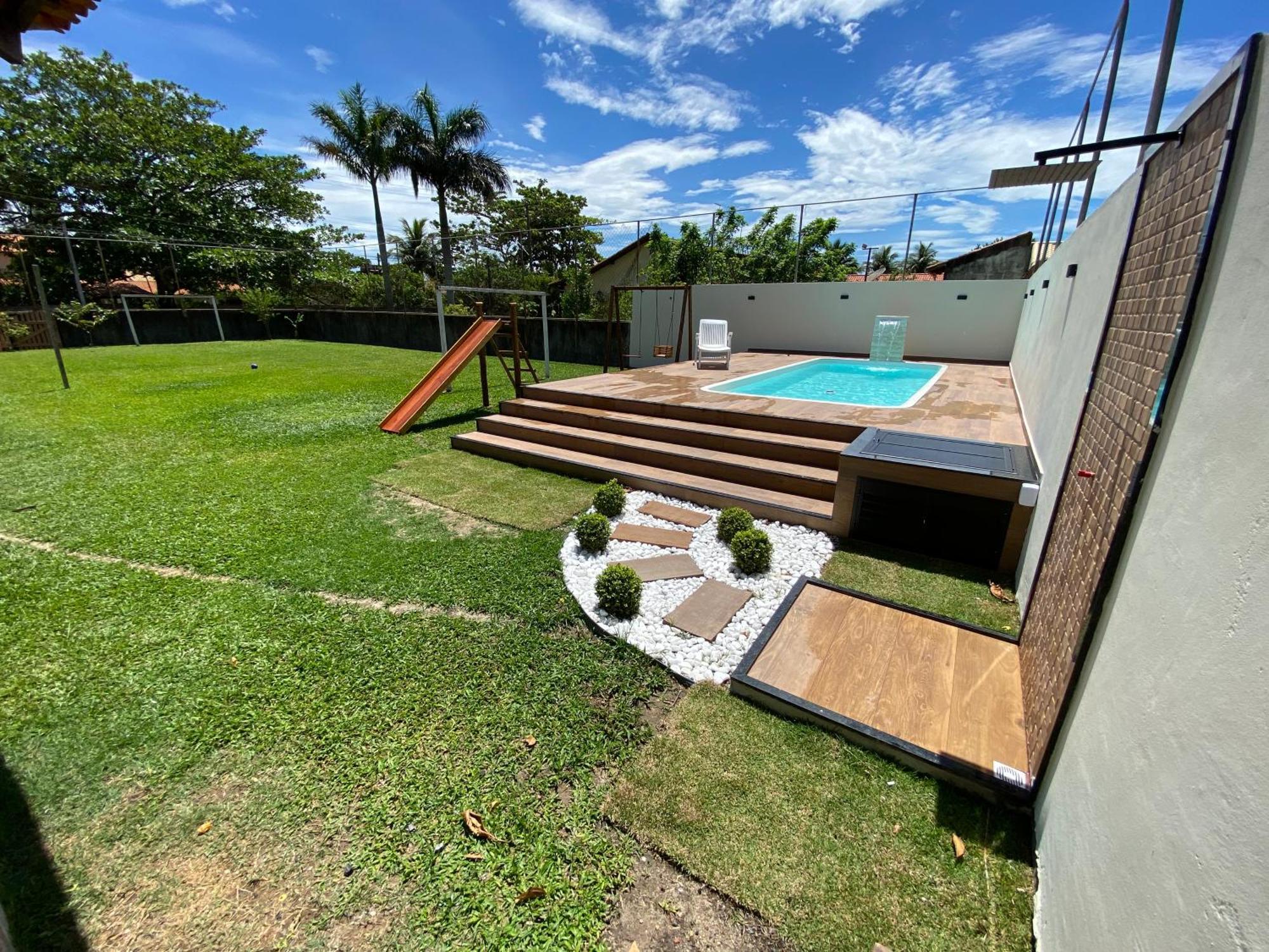 Casa Bem Espacosa Com Piscina, Campo De Futebol E Area Gourmet A Um Quarteirao Da Lagoa De Praia Seca Araruama Exterior foto